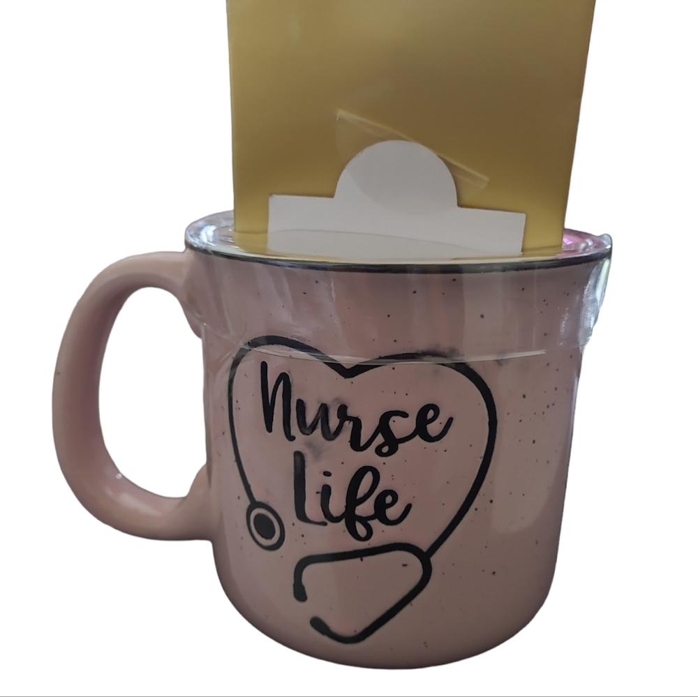 💕❌️SOLD❌️NWT NURSE LIFE MUG W/KEYCHAIN GIFT SET💕 - Picture 3 of 6